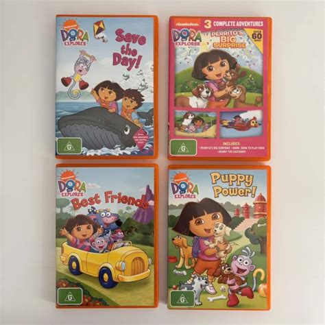 Dora The Explorer 4 X Dvd Bundle 16 Episodes 350 Minutes Free