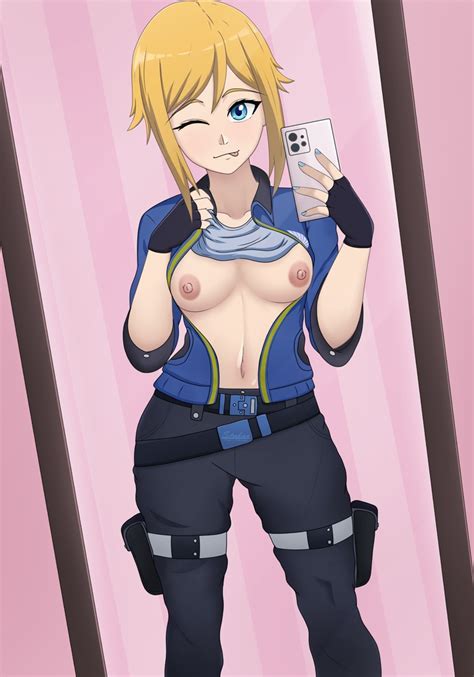 Rule 34 1girls Artist Request Blonde Hair Blue Eyes Breasts Cellphone Hayley Pacific Rim The