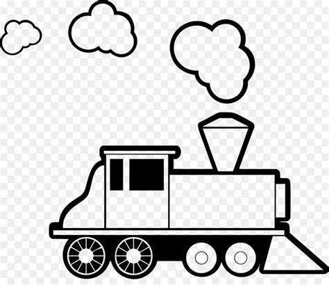 Train black and white outline. Train Cartoon clipart - Train, White, Black, transparent ...