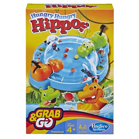 Hungry Hungry Hippos Grab And Go Game Hasbro Gaming W Toys And Hobbies