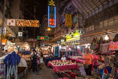 Temple Street Night Market Shopping In Jordan Hong Kong Temple