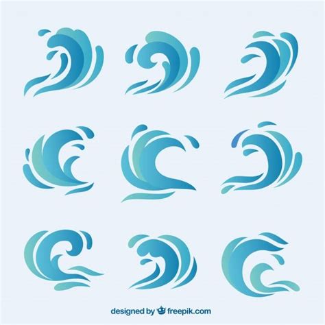 Collection Of Abstract Waves | Abstract waves, Abstract, Wave pattern ...
