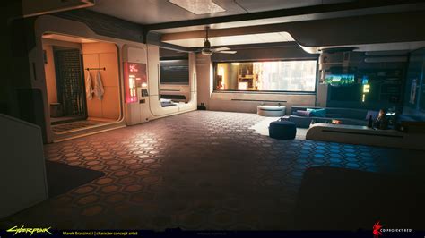 Artstation Players Apartment Environment Design Cyberpunk 2077