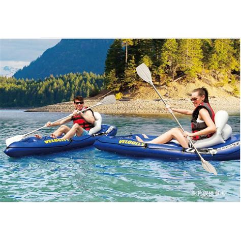 Aqua Marina Veloctiy 1 Person Sit On Top Inflatable Boat Sport Kayak