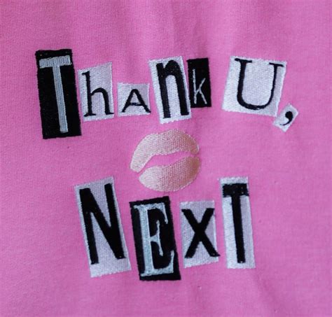Thank U Next Ariana Grande Embroidery Download Etsy