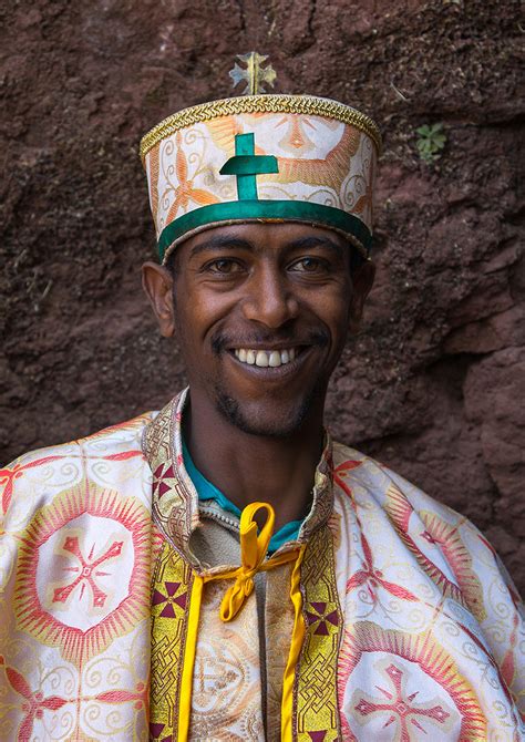 Portrait Of A Smiling Monk Of The Ethiopian Orthodox Churc Flickr