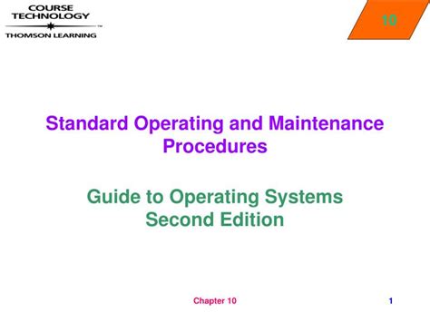 Ppt Standard Operating And Maintenance Procedures Powerpoint