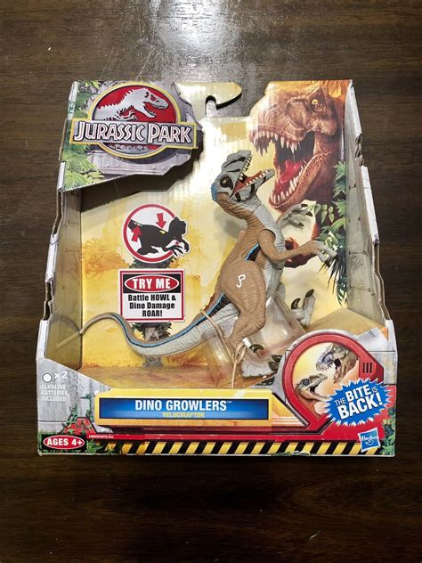 Rare Jurassic Park Dino Growlers Velociraptor Toys R Us Exclusive Ebay