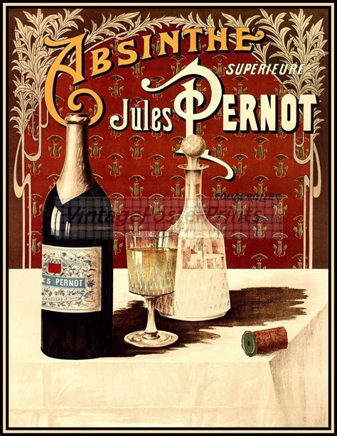 Absinthe Jules Pernot Vintage Poster Vintage Poster Art Wine Poster Vintage Posters