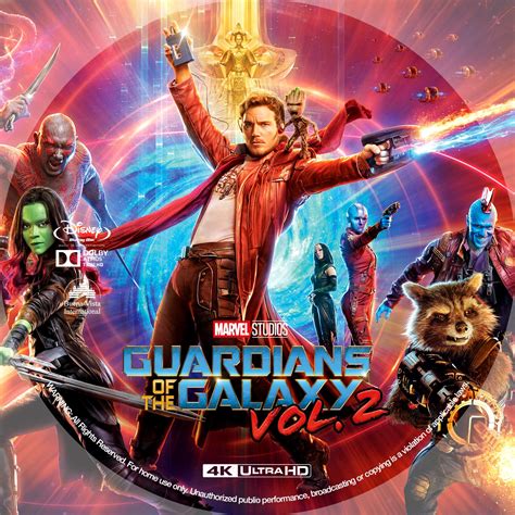 After saving xandar from ronan's wrath, the guardians are now recognized as heroes. Guardians of the Galaxy Vol. 2 4K Bluray Label | Cover ...