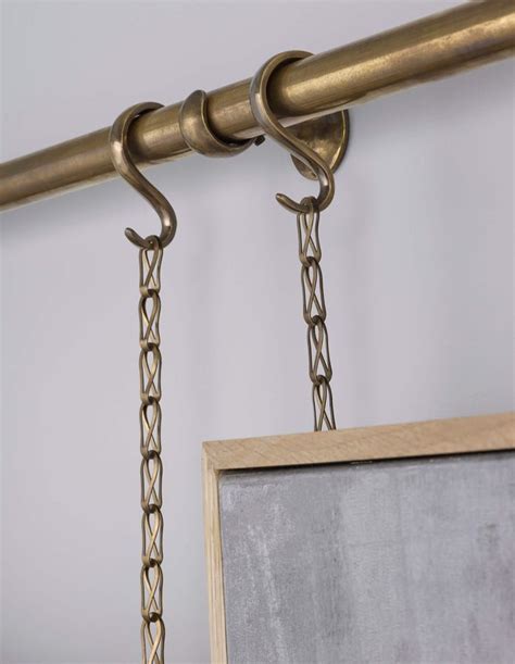 Brass Picture Rail System Bespoke Brass Picture Rails By Collier Webb