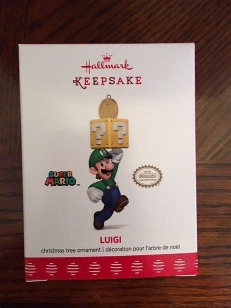 2017 Hallmark Keepsake Limited Edition Ornament Super Mario Luigi