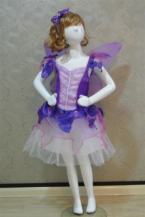 Discount Girl Purple Fairy Princess Costumes Cosplay Kids