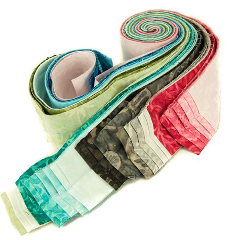 Cotton Batik Pre Cut Fabric Bundles Jelly Roll Quilting Patchwork