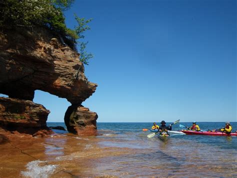 Sea Kayaking The Pictured Rocks National Lakeshore Marquette