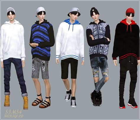 Marigold Male Hoddies Sims 4 Male Clothes Js Sims 4 Sims 4 Men