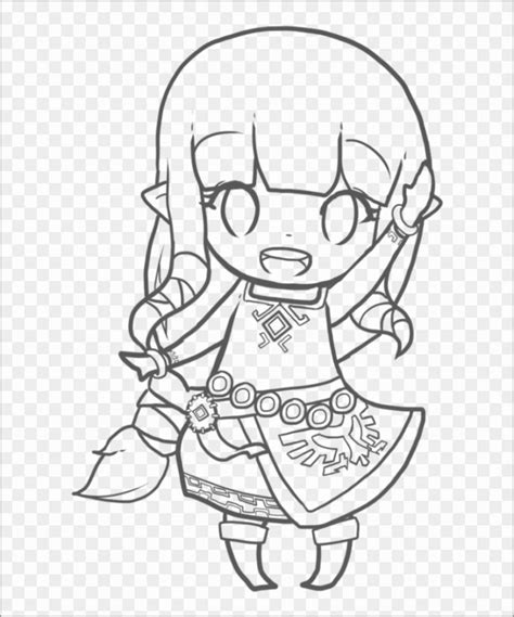 Chibi Girl Coloring Pages Coloringbay