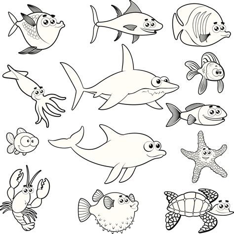 20 Dibujos De Peces A Lápiz Pescados Para Imprimir