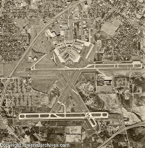 Historical Aerial Photograph Of Hartsfieldjackson Atlanta