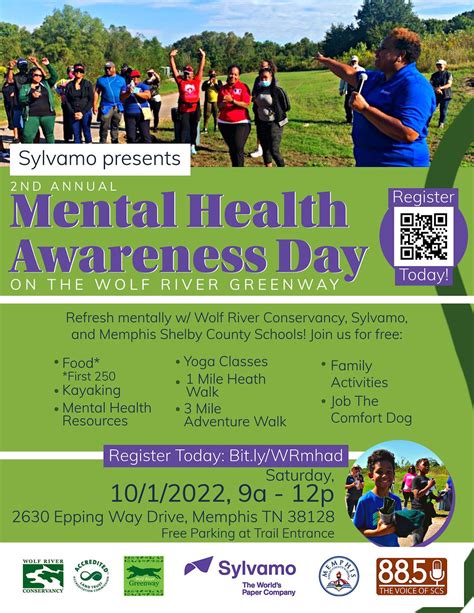2nd Annual Mental Health Awareness Day at Wolf River Greenway at Epping