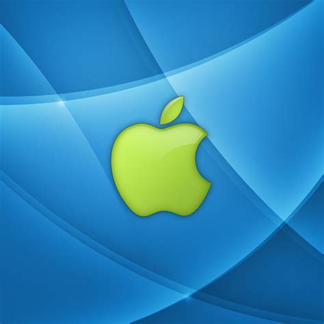 Download Wallpaper 2048x2048 App Store Apple Mac Blue Green Wave