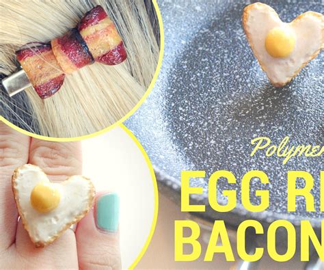 They used to be made from metal, but they. DIY BACON BOW and EGG RING/Polymer Clay Tutorial/Breakfast ...
