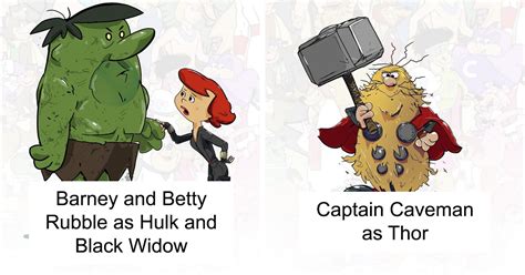 Artist Did A Crossover Of The Marvel And Hanna Barbera Universes And