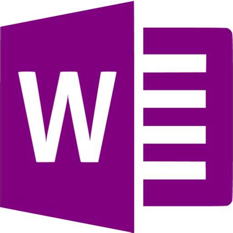 Purple microsoft word icon - Free purple office icons
