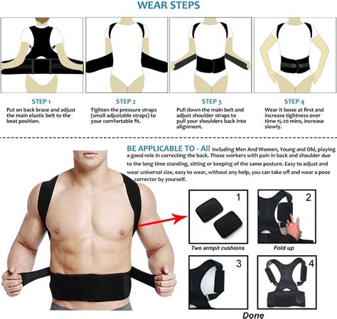 Thoracic Back Brace Posture Corrector Magnetic Support For Neck