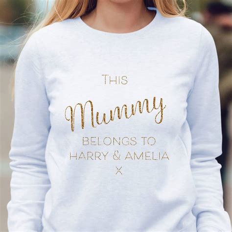 This Mummy Belongs To Personalised Glitter Jumper By Chips And Sprinkles