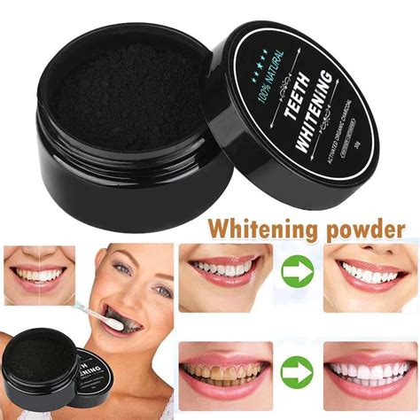 Teeth Whitening Powder Natural Organic Activated Charcoal Bamboo