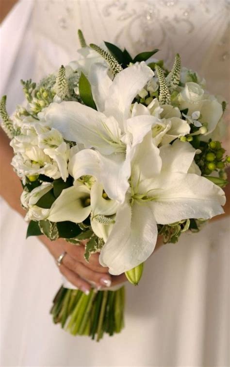 Bridal Bouquet Of Lilies