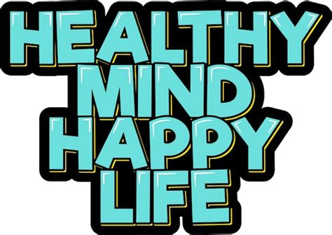 premium vector healthy mind happy life