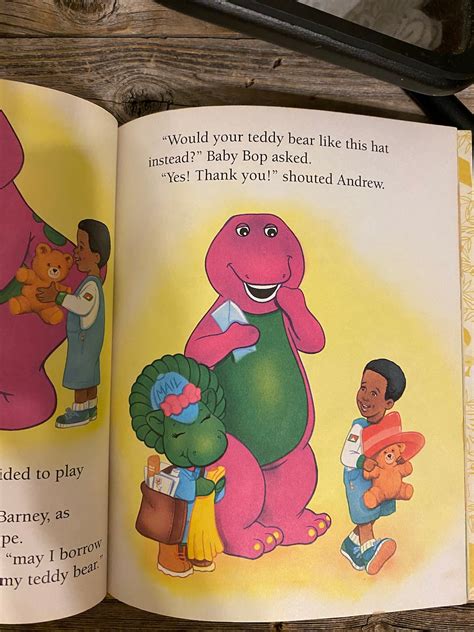 Barney Sharing Is Caring Little Golden Book Etsy