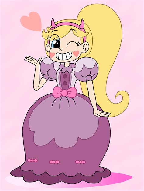 Star Butterfly Wears A Dress Of Princess Marco By Deaf Machbot On