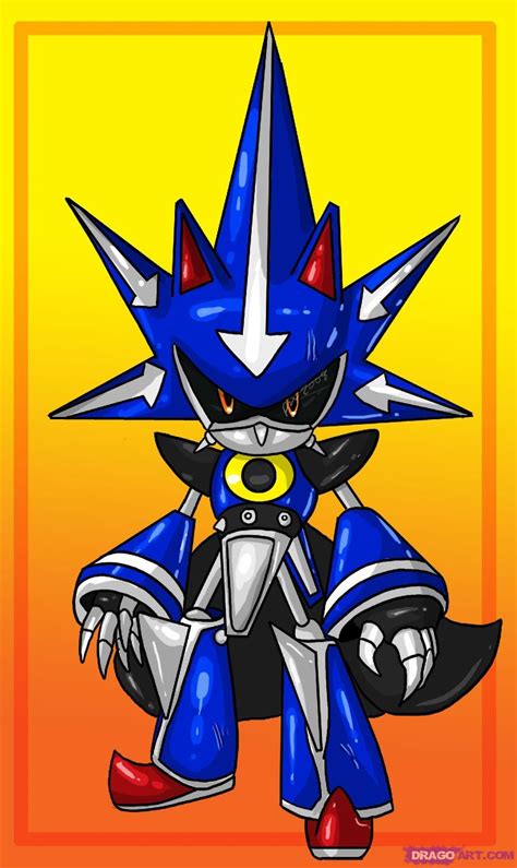 How To Draw Neo Metal Sonic Step By Step Drawing Guide By Dawn