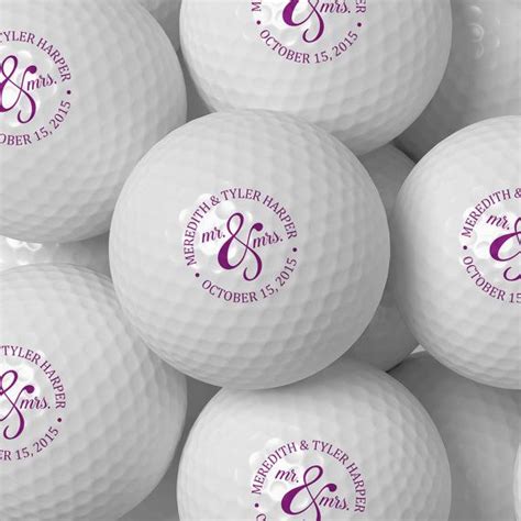Custom Golf Ball Wedding Favor Personalized Golf Balls Bulk Pricing 50 100 200 250 300 Design