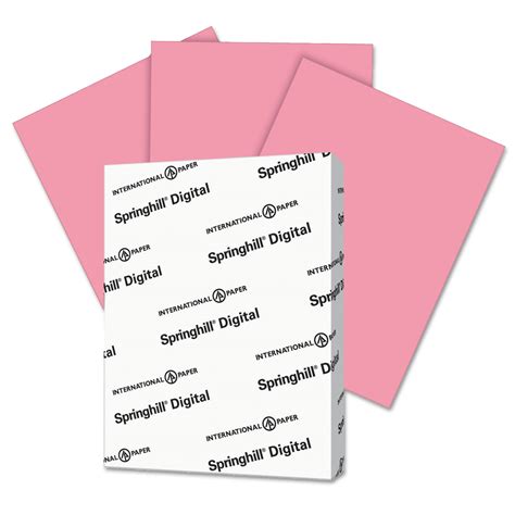 Springhill Digital Index Color Card Stock Smooth 110 Lb 8 12 X 11
