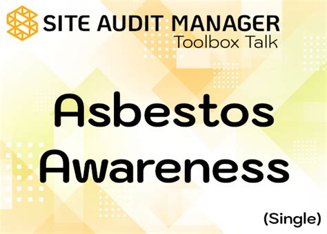 Asbestos Awareness Toolbox Talk
