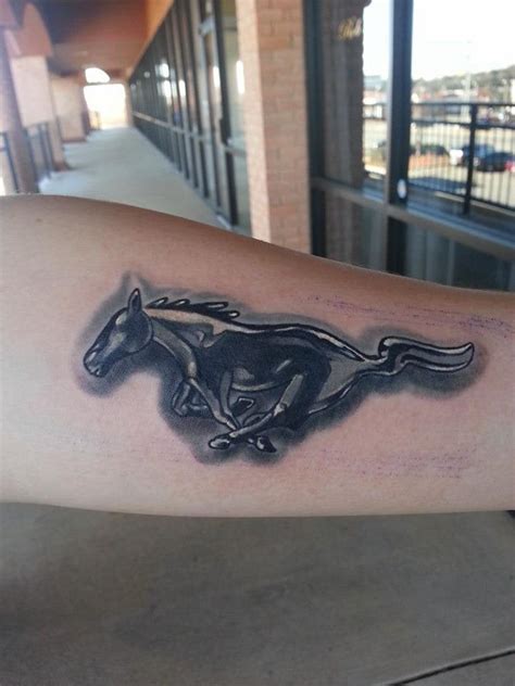 Ford Mustang Logo Tattoo