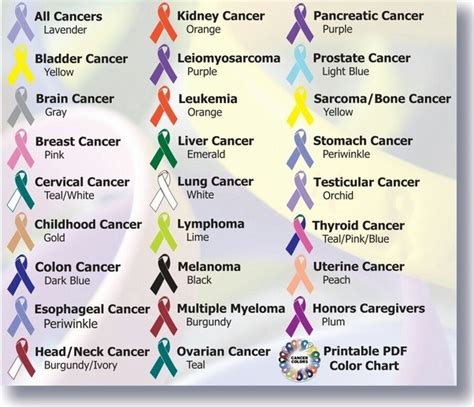 Many believe that the colors of the day will bring luck to those wearing it by helping to align you with the planet's function of that specific day. What color ribbon is for cancer? - Quora