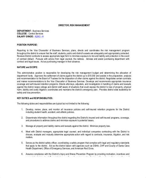 Job summary job overview successful examples resources. FREE 8+ Risk Management Job Description Samples in MS Word ...