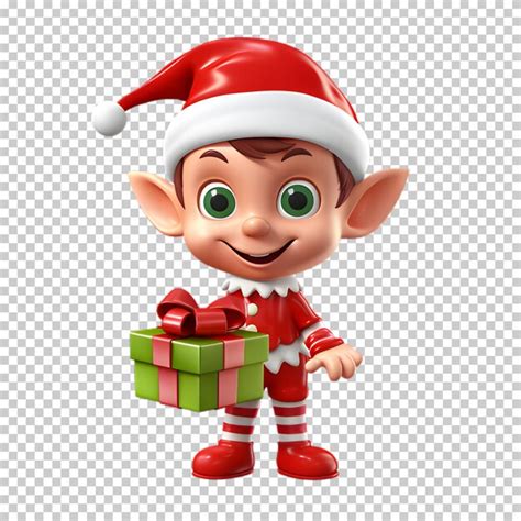 Premium Psd 3d Christmas Character Isolated On Transparent Background