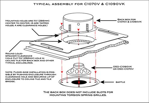 Below are the image gallery of speaker wiring diagram, if you like the image or like this post please contribute with us to share this post to your social media or save this post in your device. OSD-C1090VK 8-Inch Ceiling 70V Speaker