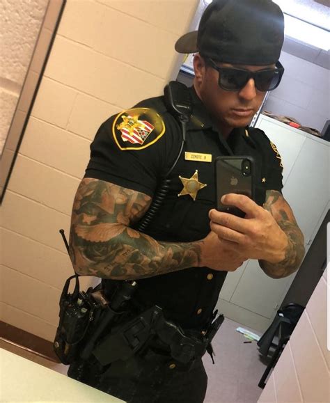 Hot Police Officer Alert 🚔 Bstokes50 Hot Men With Tattoos