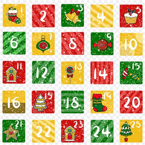 Christmas Advent Calendar Png Picture Cute Christmas Advent Calendar