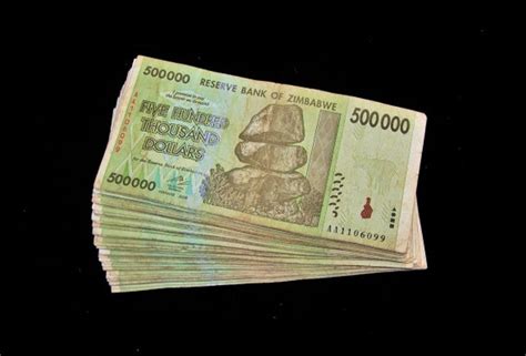 500 Thousand Zimbabwe Dollars X 50 Banknotes Aa Ab Ac 2008 50pcs Of 12