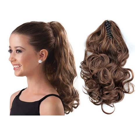 Synthetic Ponytail Long Curly Claw Drawstring Ponytails Hair Extension