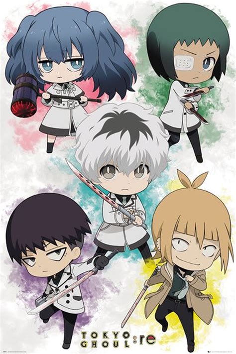 #kaneki #kanekikun #tokyoghoul #tokyoghoulre #touka #toukaxkaneki #hinami #risekirishima #juuso… Tokyo Ghoul - RE - Chibi Characters - Poster - 61x91,5