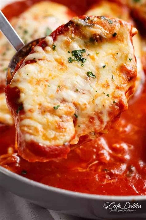 Cream cheese, mozzarella cheese, butter, sauce, almond milk. Mozzarella Chicken In Tomato Sauce - Cafe Delites